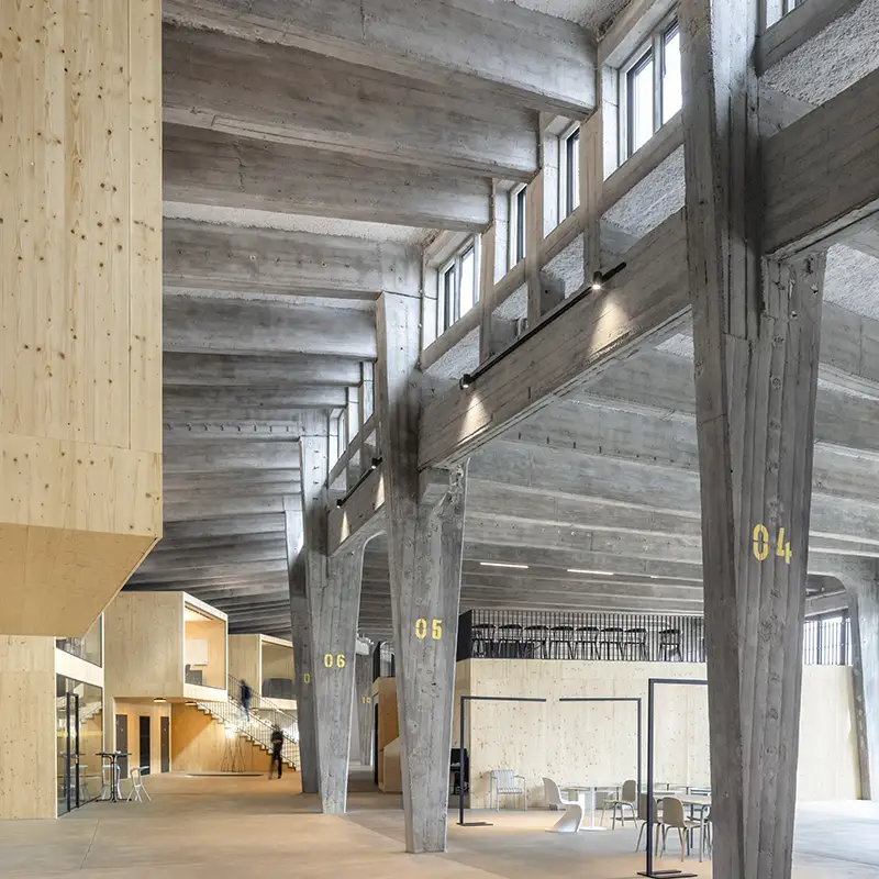 Innenaufnahme des Copppenrath Innovation Centre in Osnabrück.